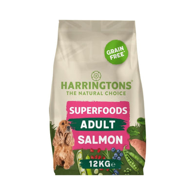 Harringtons Superfoods Complete Grain Free Hypoallergenic Salmon with Veg Dry Adult Dog Food 12kg