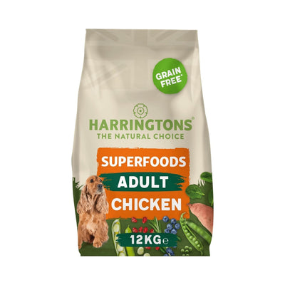 Harringtons Superfoods Complete Grain Free Hypoallergenic Chicken with Veg Dry Adult Dog Food 12kg