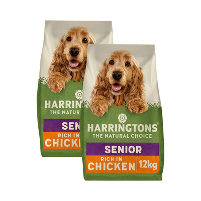 Harringtons Senior Complete Dry Dog Food Chicken & Rice 12kg