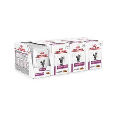 ROYAL CANIN Renal Veterinary Health Nutrition Cat Food Wet Chicken 48 x 85g pouches