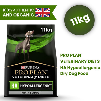 Pro Plan Veterinary Diets HA Hypoallergenic Pure Dog Food 11kg bag