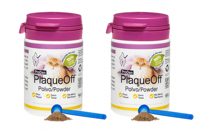 ProDen Plague Off Powder for Cats, 100% Natural Tooth Care Powder - 40g (pack of 2)