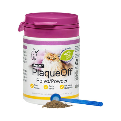 ProDen Plague Off Powder for Cats, 100% Natural Tooth Care Powder - 40g